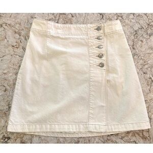 Current Elliott The Love Button Wrap Mini Skirt 29
